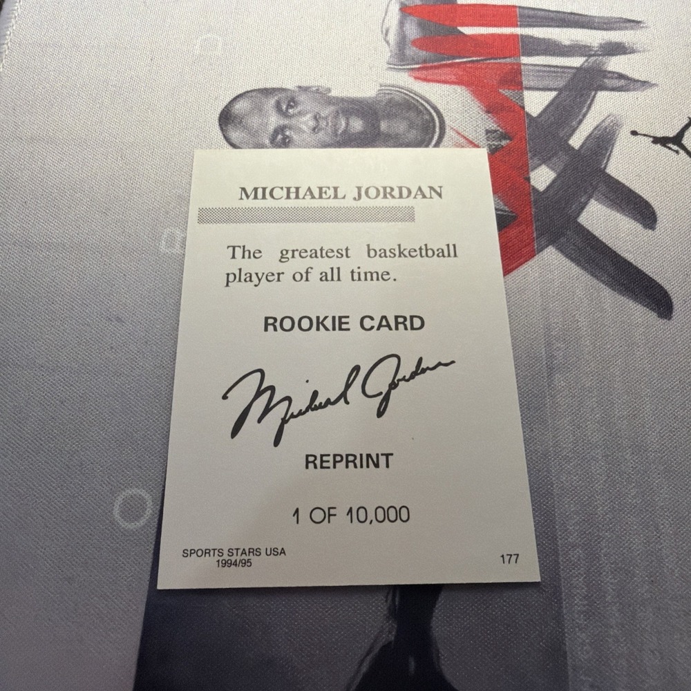 1994/95 Star Michael Jordan 1986 Topps ROOKIE Reprint #1 of 10,000 MINT - Picture 2 of 3